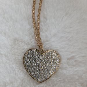 NWT Paparazzi-“Have To Learn The Heart Way”- Gold Necklace